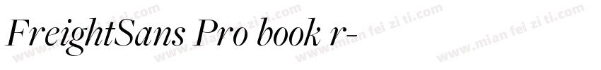 FreightSans Pro book r字体转换
